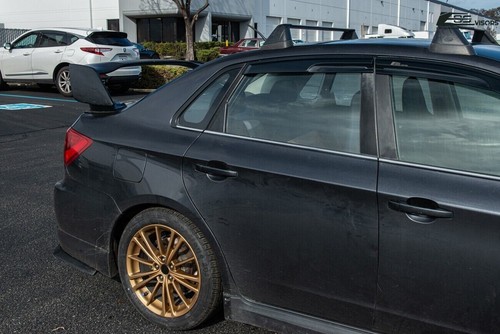 For 08-14 Subaru WRX STi EOS Visors JDM Mugen Style Side Window Vent Rain Guards - Picture 4 of 9