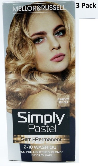 6 X Mellor Russell Simply Pastel Apricot Blush Semi Permanent
