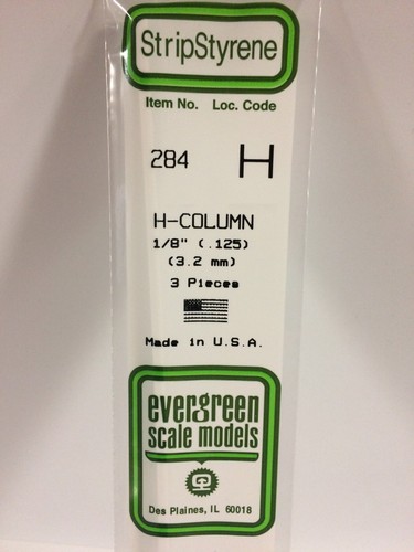 Evergreen Polystyrene #100-297 Strips, Tubes, Rods, Angles, I-Beam, H-Beam, etc - Picture 134 of 144