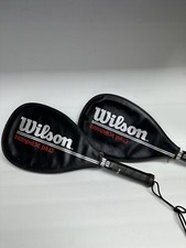 LOT 2 WILSON TEMPEST PLUS WILSON RALLY RACQUET BALL RACQUET RACKETS W/COVER