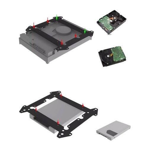 12cm Fan Hard Drive Bracket SSD 3.5 Inch Hard Drive Bracket Extended Multi-layer - Afbeelding 6 van 10