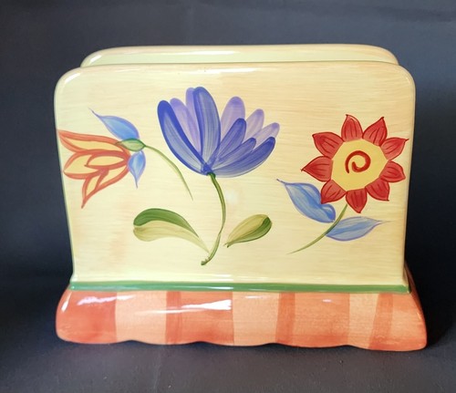 Pfaltzgraff NAPOLI Hand-Painted Stoneware Napkin Holder