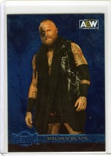 2022 AEW Metal Universe Blue Spectrum Malakai Black