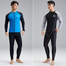Men's Swimming Tops Pants Long Sleeves Sun Protection Quick Dry Surfing Swimwear