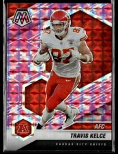 2021 Panini Mosaic Travis Kelce Pink Camo Prizm Variations AFC #240 Chiefs