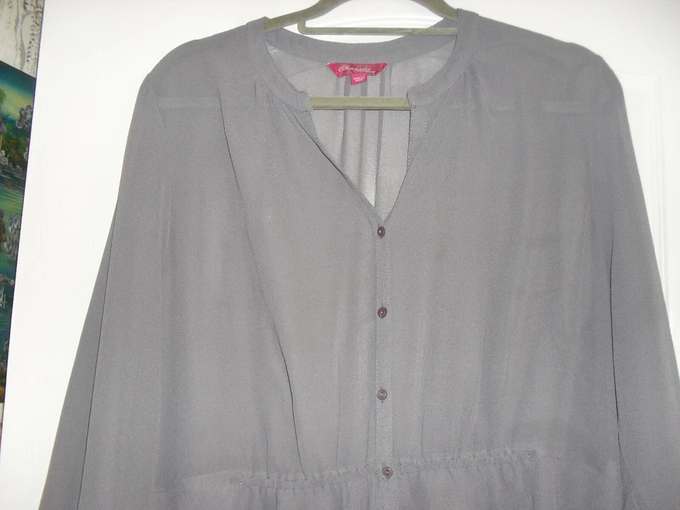 Changes SHEER Grey Blouse - Size 18 - Unworn - Image 2 of 2