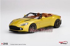 Topspeed 1:18 Aston Martin Vanquish Zagato Resin Model Car Gift Display Yellow