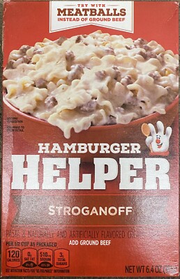 Betty Crocker Hamburger Helper Stroganoff Pasta & Creamy Sauce Mix 6.4 oz Box