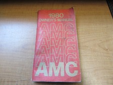1980 AMERICAN MOTORS AMC OWNERS MANUAL