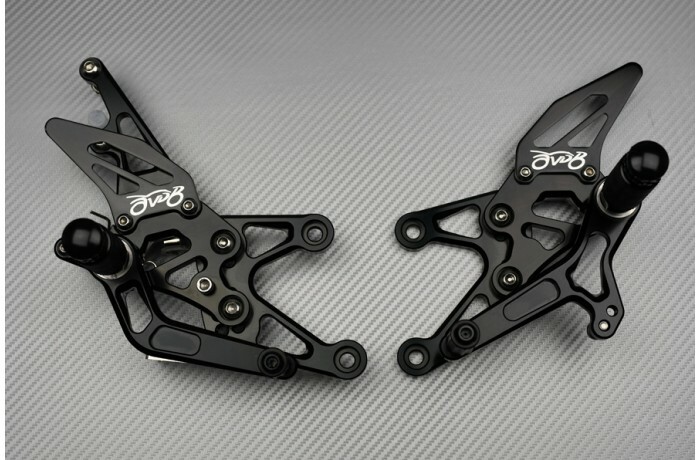 Commandes reculées Yamaha YZF R1 2007-2008 dorées ajustables RN19 - 2