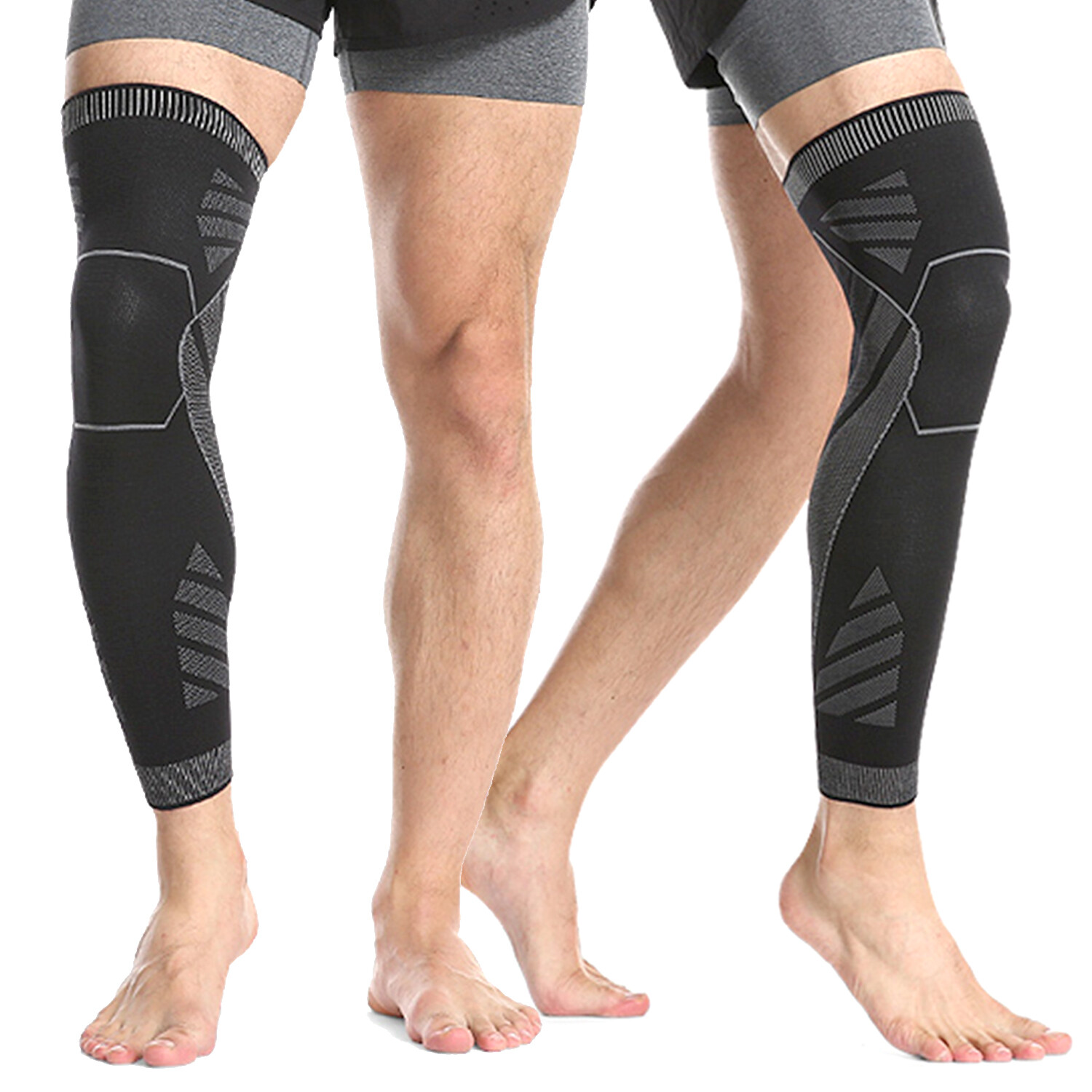 Full Leg Compression Sleeve Knee Support Brace Meniscus Tear Arthritis ...