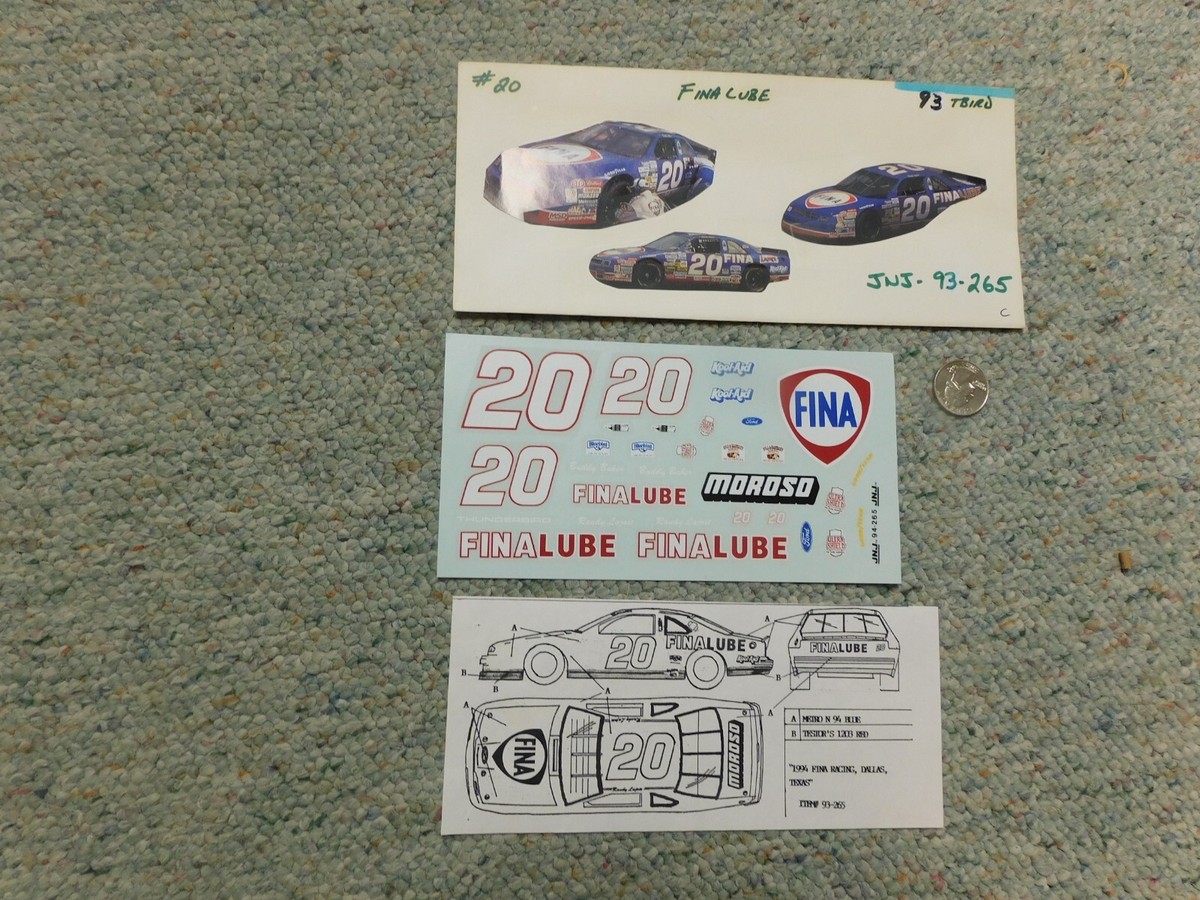 アムーズ・コール JNJ decals 1/24 1/25 #20 Fina Lube Randy La Joie T-Bird K47