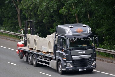 Truck Photo 12x8 - DAF XF - JKH Ltd - AV17 MYS
