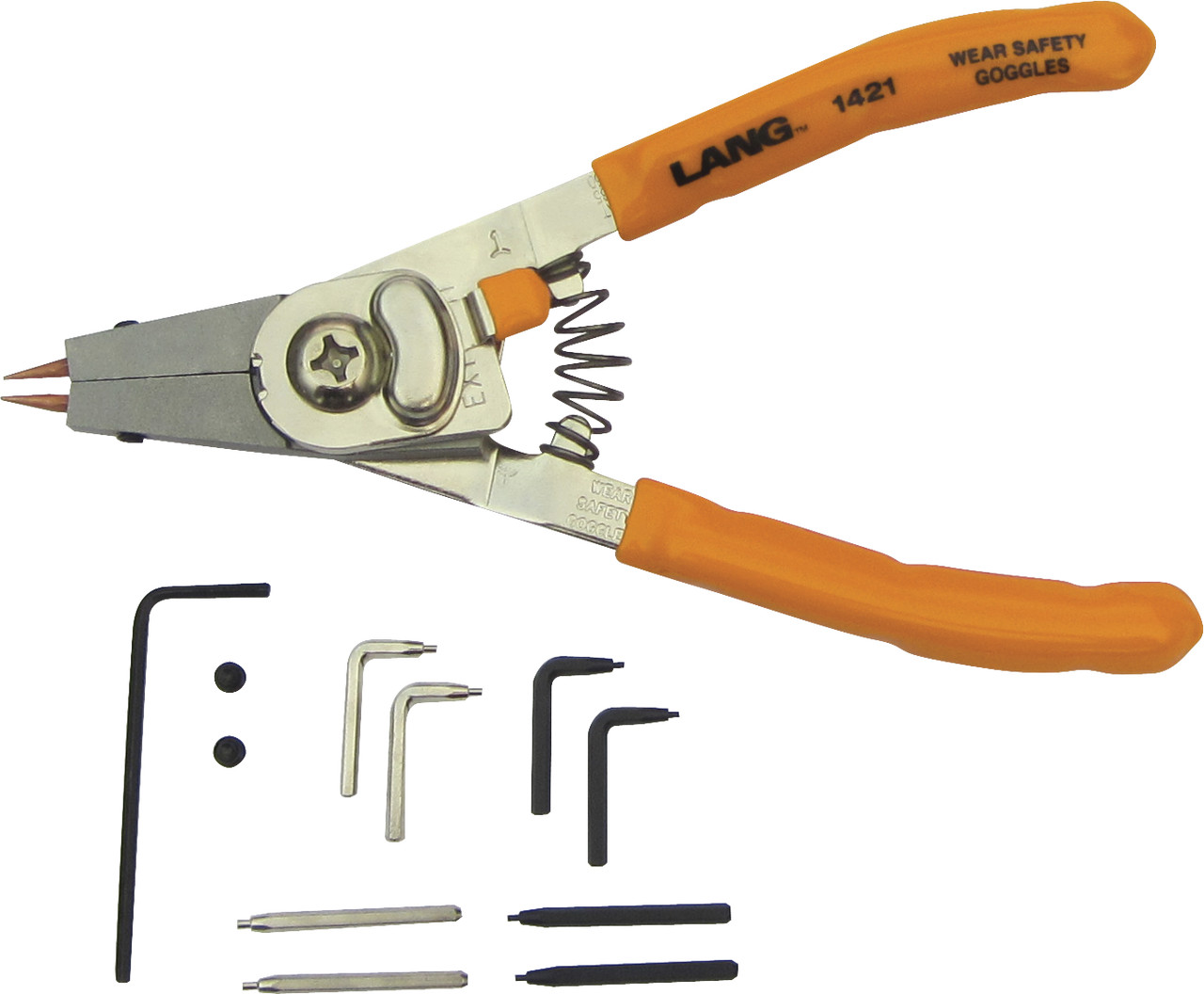 Lang 1421 Internal and External Replicable Tip Retaining Ring Pliers