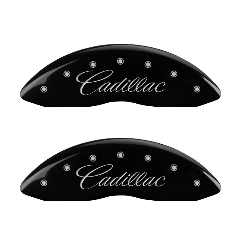2012-2016 "Cadillac SRX" Front + Rear Black MGP Brake Disc Caliper Covers 4p Set - Image 2 of 4