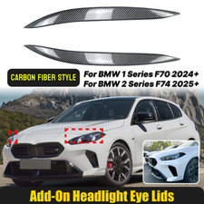 2X Carbon Style Headlight Eye Lids Covers For BMW 1 Series F70 2 Series F74 24+