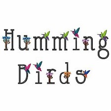 Humming Bird - 62 Machine Embroidery Font Designs