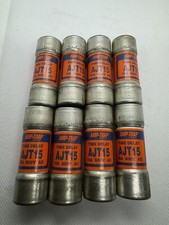 Gould Shawmut AJT 15 Time Delay Fuse 15A 600V        LOT OF 8 