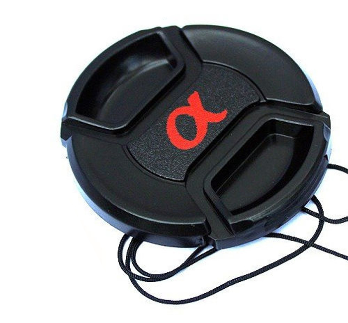 LC-55 Centre Pinch lens cap for Sony Alpha Lenses Cap Cord to fit 55mm filter UK