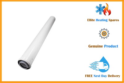 Brandneu Worcester Bosch 60/100, 100 mm 1 Meter Abgasverlängerung 7716191083