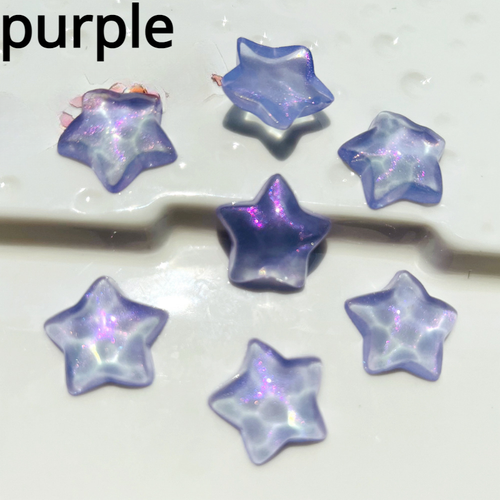 100X Resin Glitter Star 22mm for Headdress Accessories Cup Shoes Decoration DIY - Picture 14 of 19