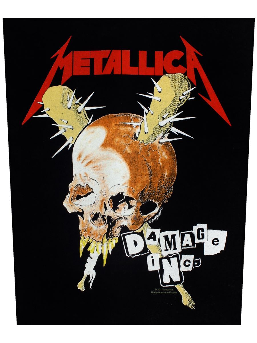 Metallica Patch Damage INC Back Black 29x36cm