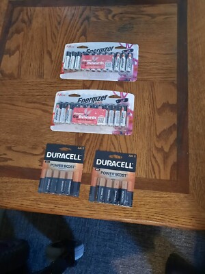 Energizer Max AA Batteries - 24 Count and Duracell 2 8 pack 