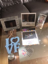 3 Lots Silver Metal Photo Frames + 3 Other Sentimental Gifts(Bundle) See Photos