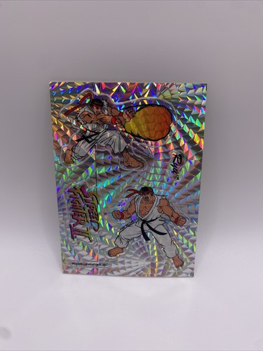 RARE Vintage 1994 Ryu Street Fighter II Prism Sticker Peninsula Vending ...