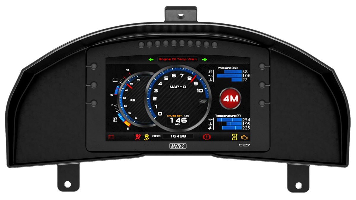 Nissan Skyline R34 Dash Cluster for MoTec C127 Display (display