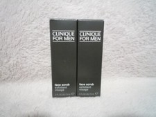 LOT OF 2  CLINIQUE FOR MEN  FACE SCRUB  EXFOLIANT VISAGE  .5 OZ