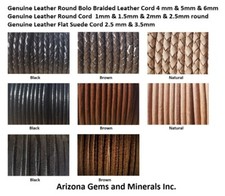 Genuine Leather Braided  Round  Suede Sizes 1mm thru 6mm Quantity1Ydthru20 Mtr