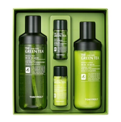 TONY MOLY The Chok Chok Green Tea Watery Skin Care Set Korean Cosmetics