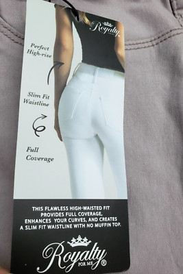 Royalty for Me Hide Your Muffin Top Jeans Plus Size 24W High Rise Skinny NWT *P