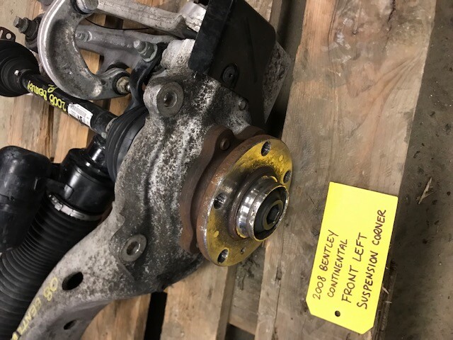 06-12 Bentley Continental Flying Spur LEFT FRONT SUSPENSION KNUCKLE CONTROL ARMS