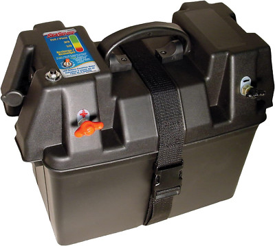 Power Station Battery Box Tester, 12V Socket, Fits Group 24/27, for Boats/Kayaks