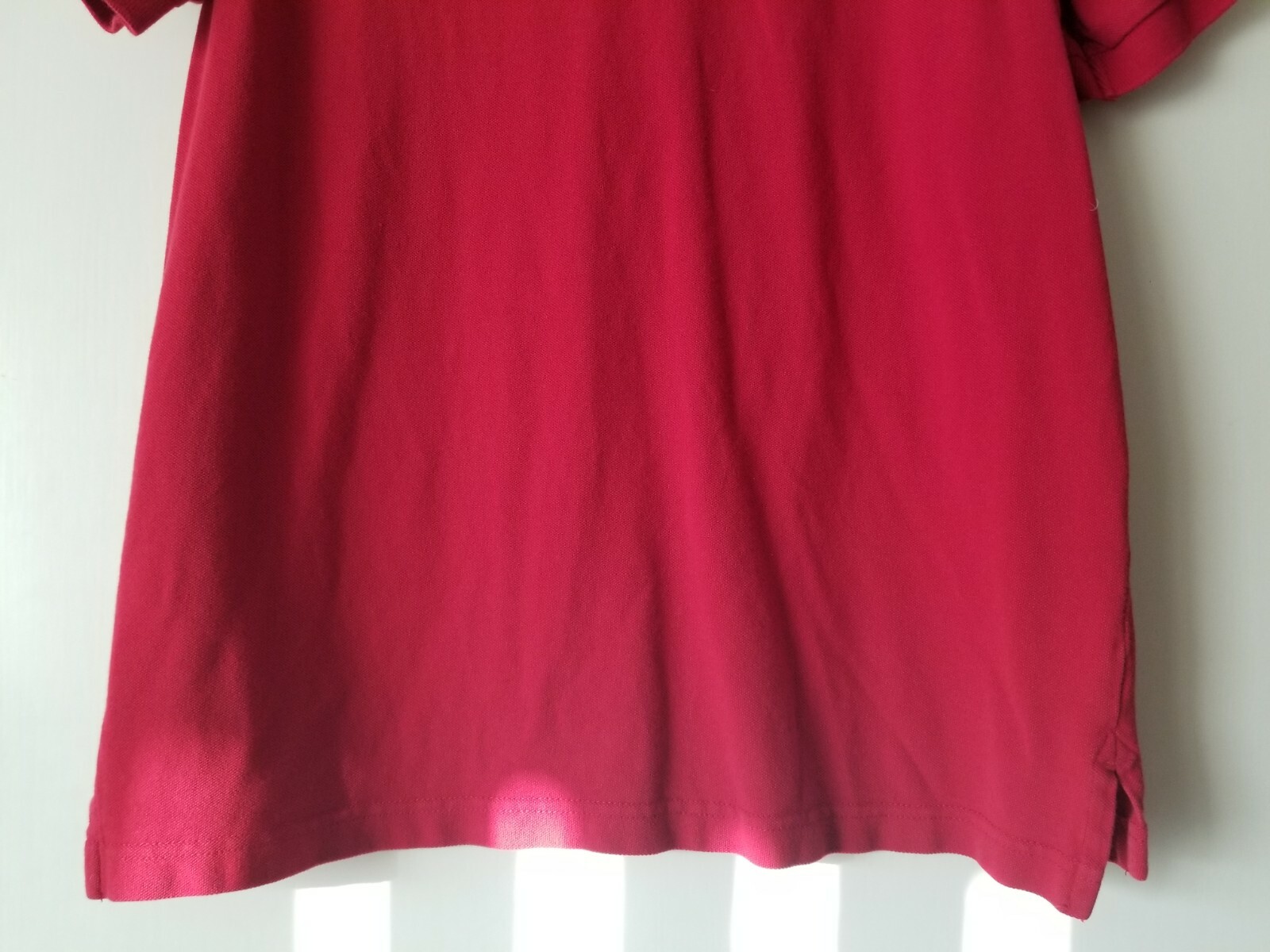 Merona Basic Solid Red Short Sleeve Polo Shirt Si… - image 8