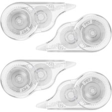 4 Pcs White Correction Tape Roll 39.4 Feet with Easy-to-Use Applicator for