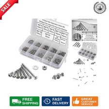 Comprehensive 410Pcs M2 Phillips Pan Head Screw Set - Rust Resistant Storage Kit