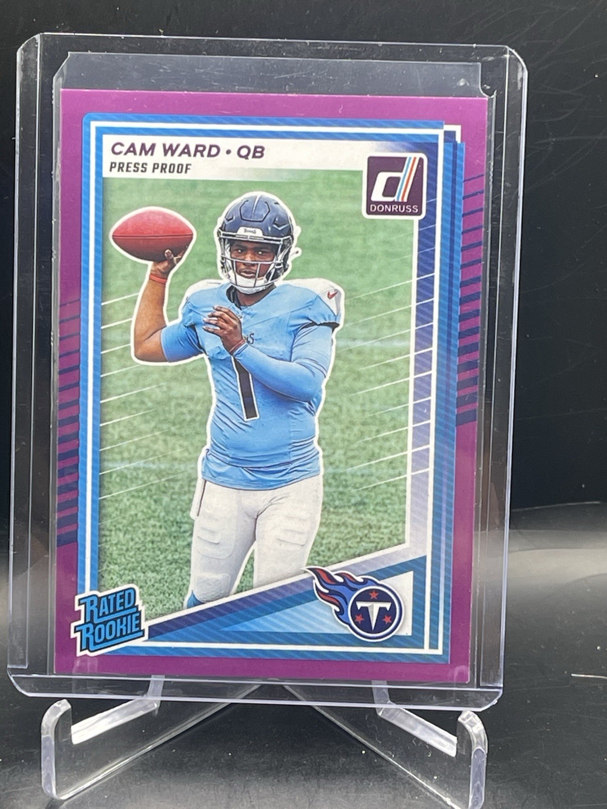 🔥2025 Panini Donruss - Rated Rookie Cameron Ward #350 Purple Press Proof (RC)🔥