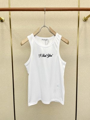 Acne Studios Tank Top   Cotton Basic - white - Size L