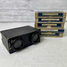 Vintage French Stereoscope Viewer + Films Of Versailles & Malmaison