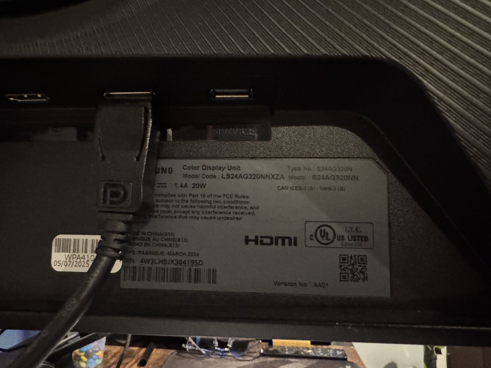 Samsung Odyssey G3 24" FHD FreeSync Premium 165 Hz, 1ms 5