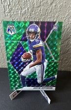 2020 Panini Mosaic - Rookies Justin Jefferson #209 Green Mosaic Prizm (RC)