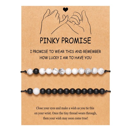 Gifts for Him Boyfriend from Girlfriend Matching Couples Bracelets Distance Rela - Picture 1 of 7