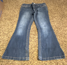 maurices Teens Blue Stretch Denim Bootcut Jeans 5-Pocket Size 11/12 Regular