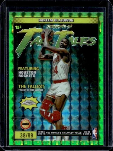 2025 Topps Chrome Hakeem Olajuwon Refractors Green Geometric (RAW)
