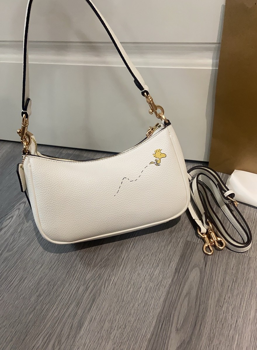 COACH x PEANUTS CBJ76 Teri Shoulder Bag Snoopy Chalk Multi Outlet