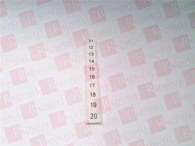 PHOENIX CONTACT ZBF 5,QR:FORTL.ZAHLEN 11-20 / ZBF5QRFORTLZAHLEN1120 (NEW IN BOX)