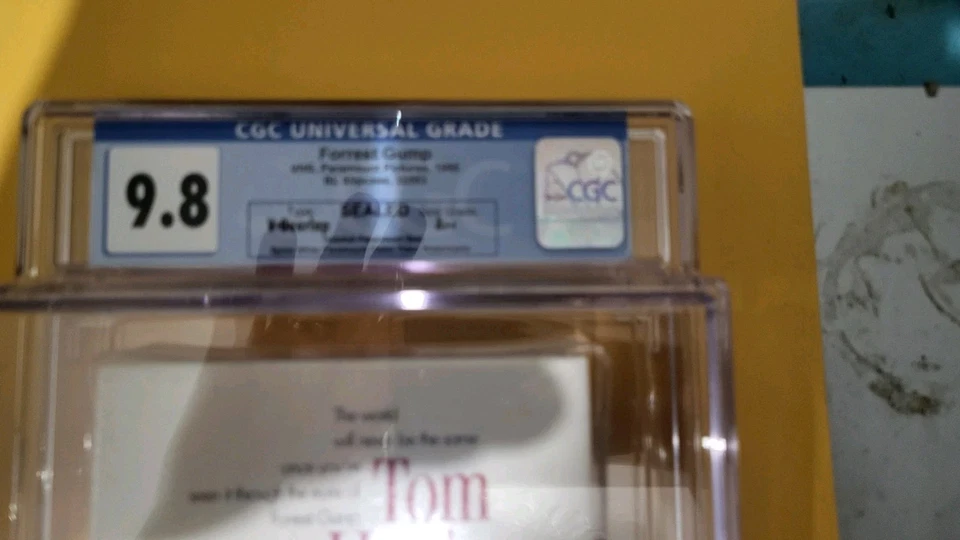 Forrest Gump VHS (Paramount, 1995) Sealed CGC Graded 9.8 AA+ Seal - Image 2 of 4